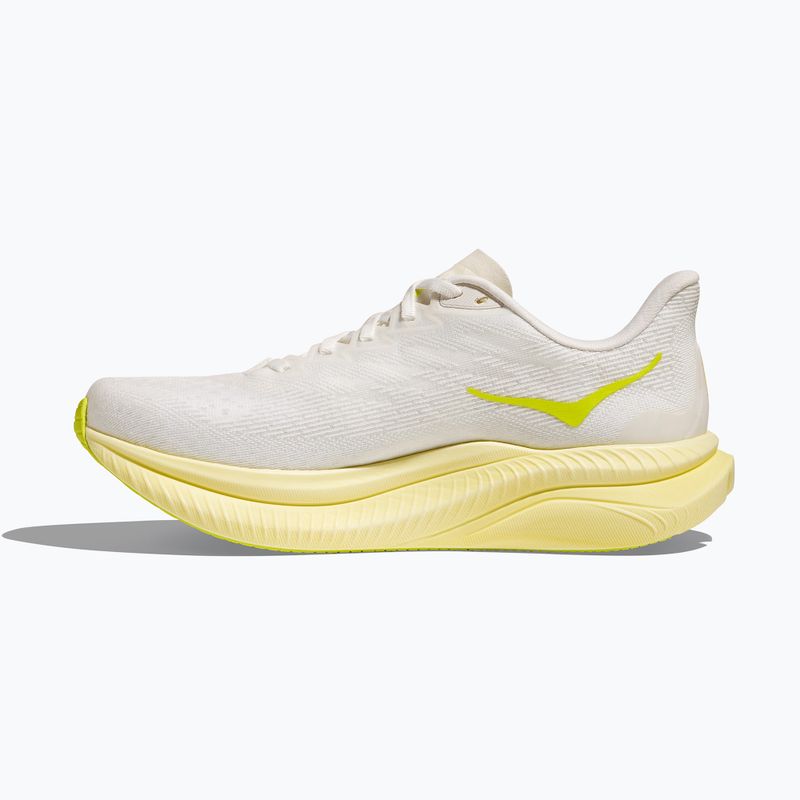 Women's running shoes HOKA Mach 6 white/neon hoka citrus 3