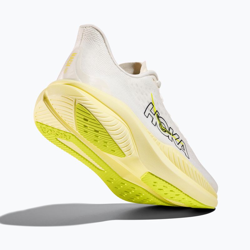 Women's running shoes HOKA Mach 6 white/neon hoka citrus 5