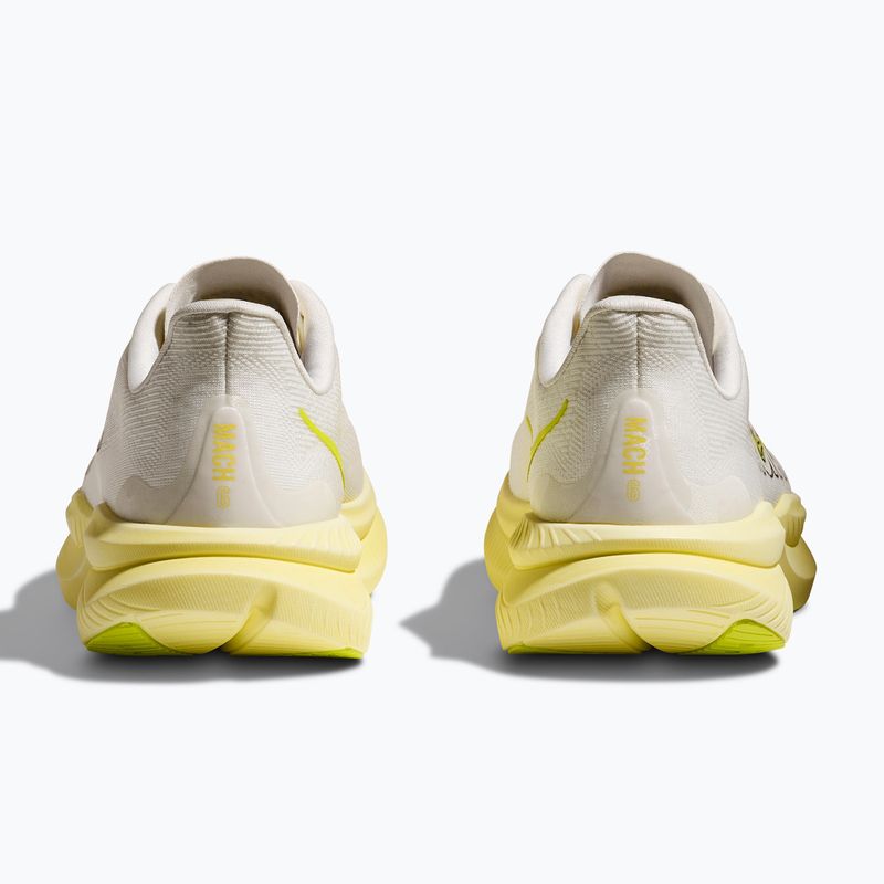 Women's running shoes HOKA Mach 6 white/neon hoka citrus 6