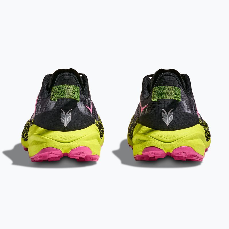 Women's running shoes HOKA Speedgoat 6 black/neon rose 6