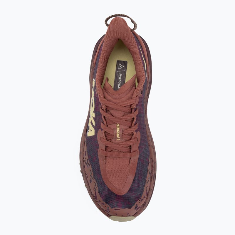 Women's running shoes HOKA Speedgoat 6 rouge/black cherry 5