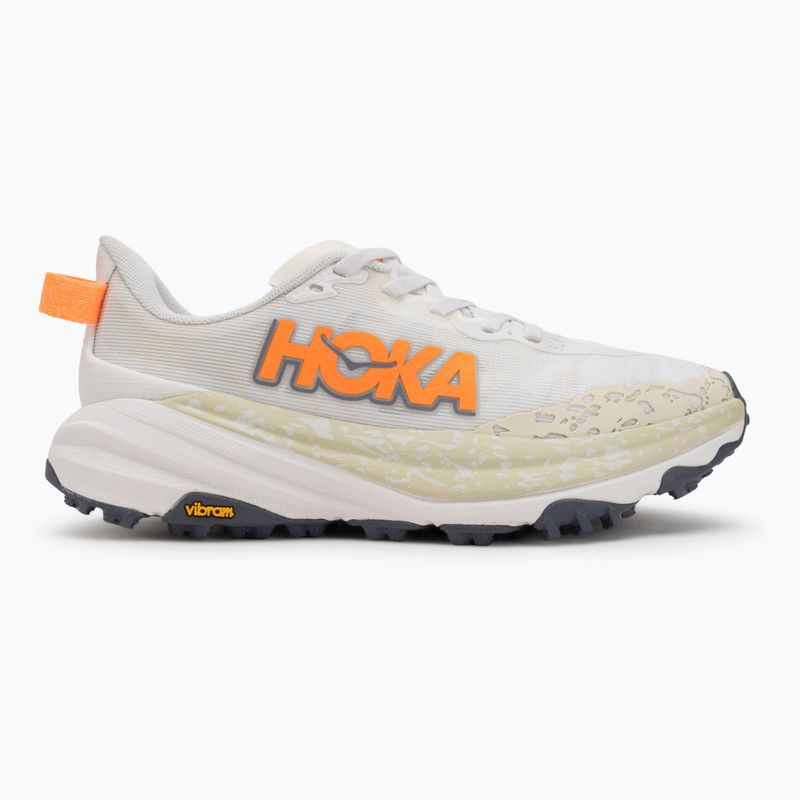 Women's running shoes HOKA Speedgoat 6 white/neon tangerine 2