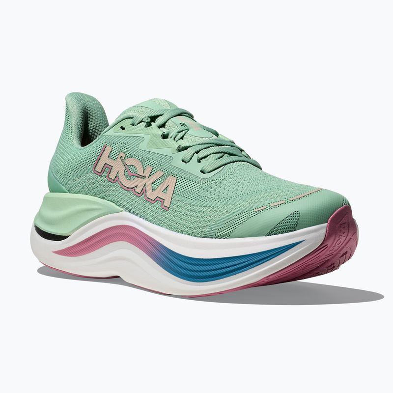 Women's running shoes HOKA Skyward X jadeite/dried rose 8