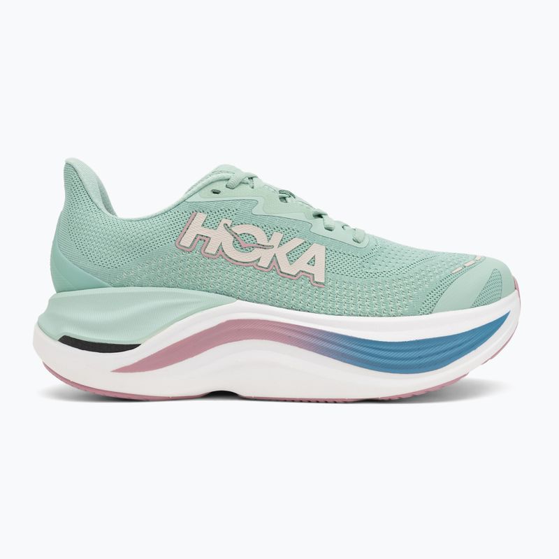 Women's running shoes HOKA Skyward X jadeite/dried rose 2