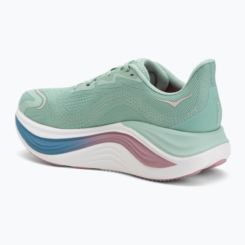 Women's running shoes HOKA Skyward X jadeite/dried rose 3