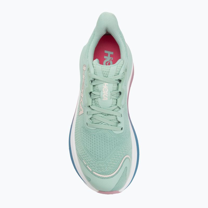 Women's running shoes HOKA Skyward X jadeite/dried rose 5