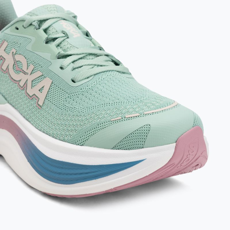 Women's running shoes HOKA Skyward X jadeite/dried rose 7