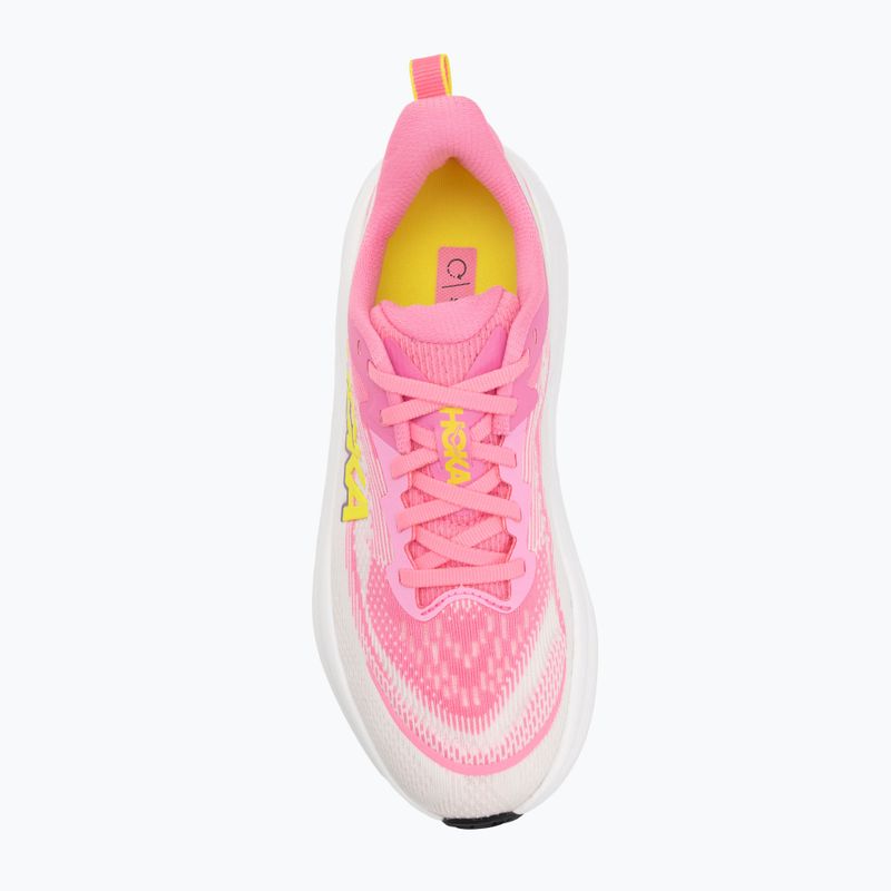 Women's running shoes HOKA Skyflow neon rose/neon hoka citrus 5