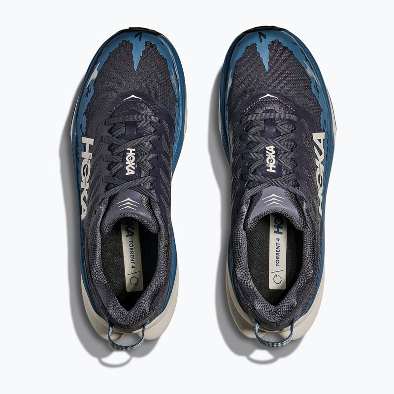 Men's running shoes HOKA Torrent 4 charcoal grey/foggy night 8