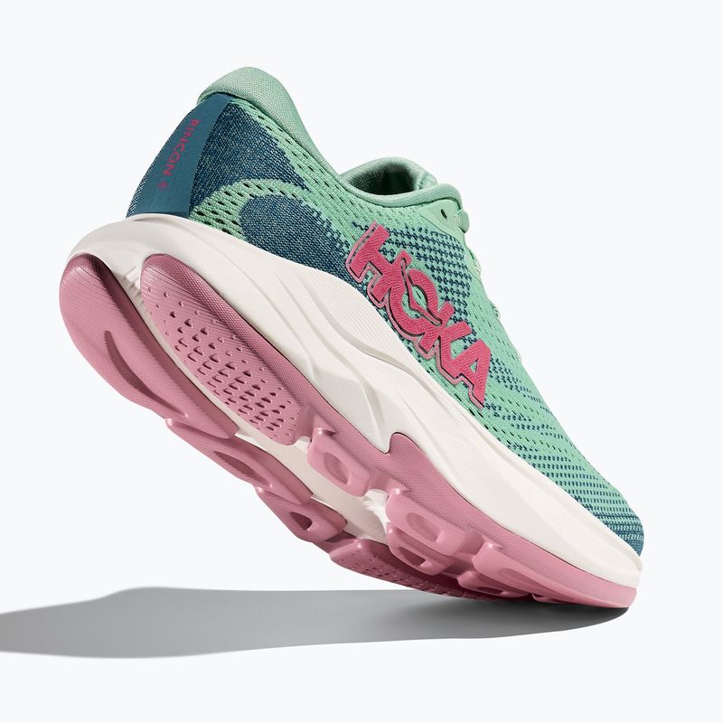 Women's running shoes HOKA Rincon 4 jadeite/alpine blue 5