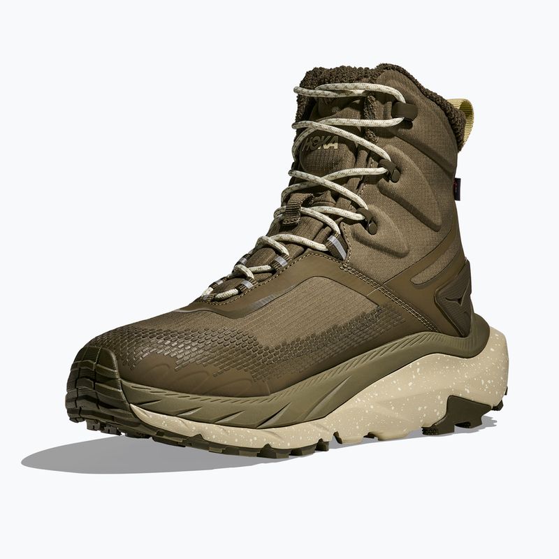 Men's trekking boots HOKA Kaha 2 Frost GTX antique olive/oyster mushroom 4