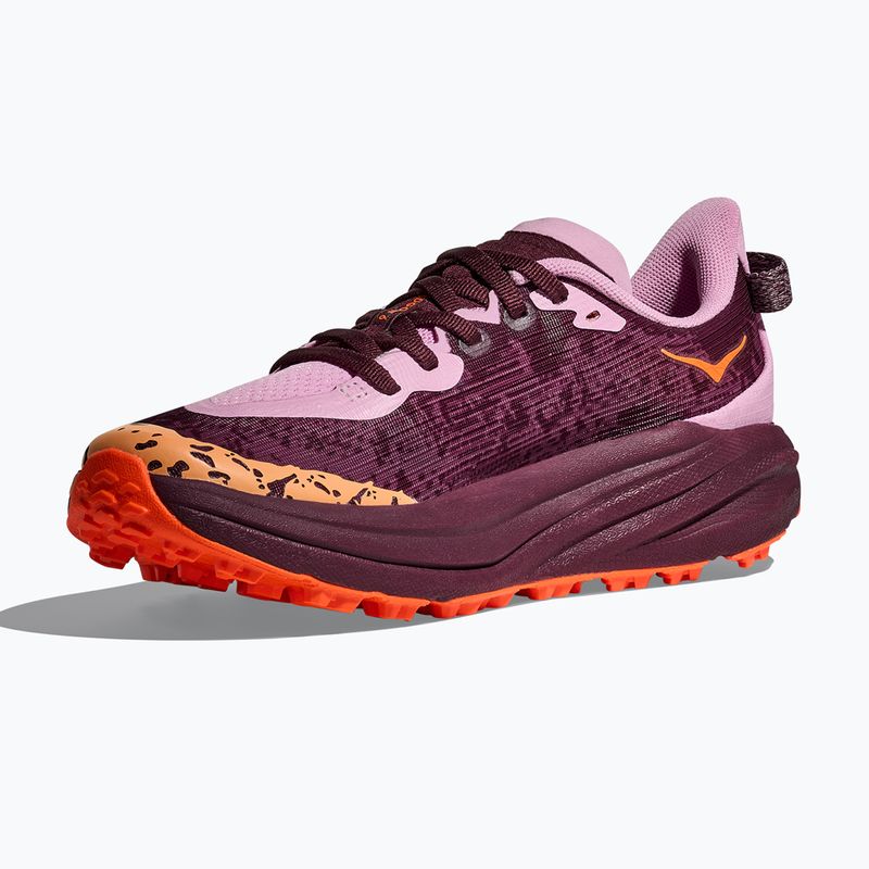 Children's running shoes HOKA Speedgoat 6 flower nectar/neon tangerine 4