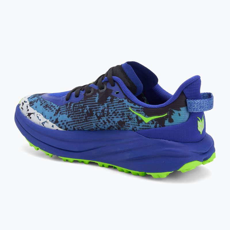 Children's running shoes HOKA Speedgoat 6 night sky/neon lime 3