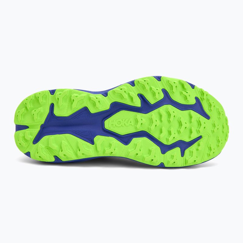 Children's running shoes HOKA Speedgoat 6 night sky/neon lime 4