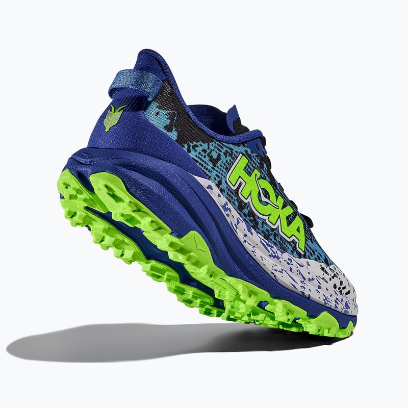 Children's running shoes HOKA Speedgoat 6 night sky/neon lime 5