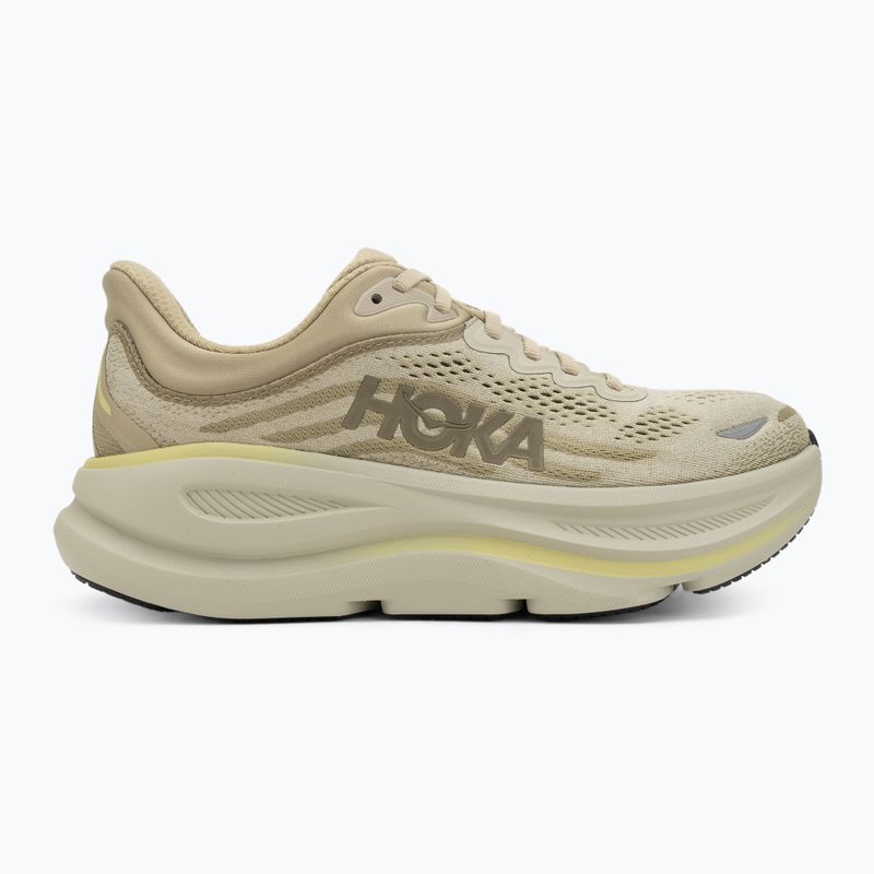 Men's running shoes HOKA Bondi 9 grassland/oyster mushroom 2