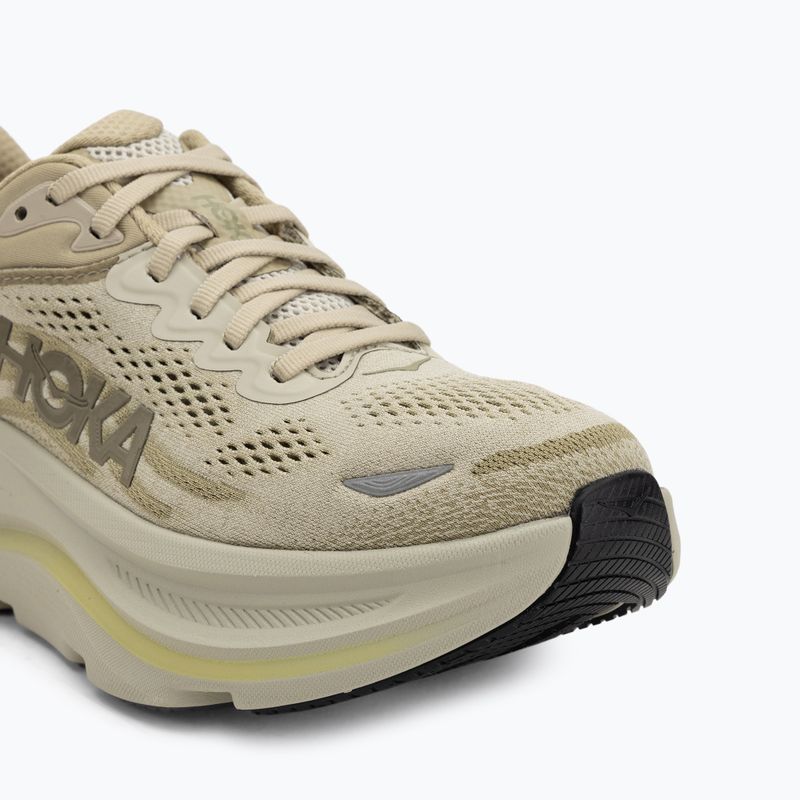 Men's running shoes HOKA Bondi 9 grassland/oyster mushroom 7