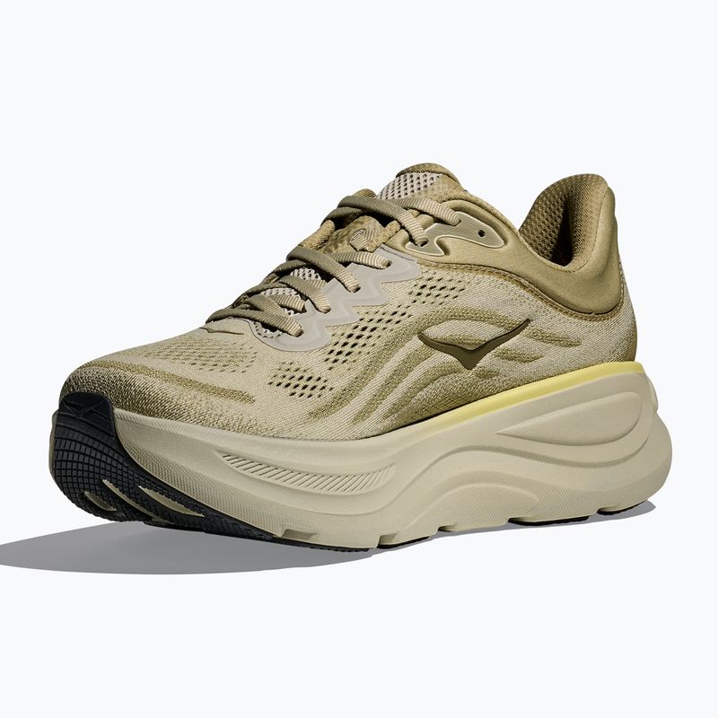 Men's running shoes HOKA Bondi 9 grassland/oyster mushroom 4