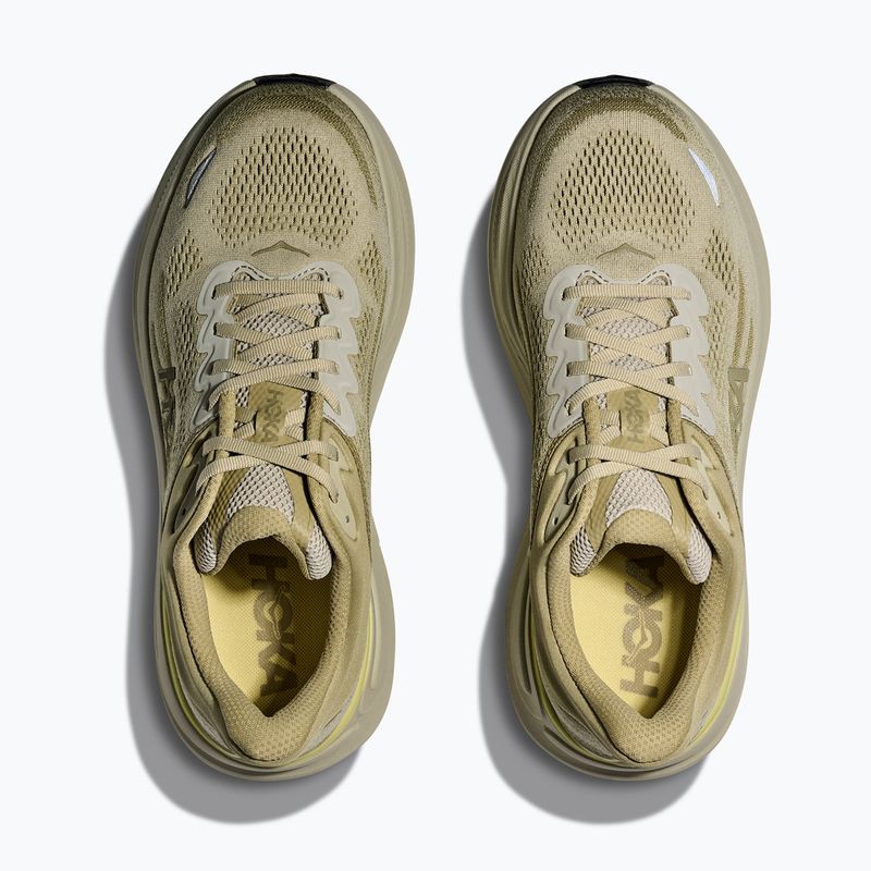 Men's running shoes HOKA Bondi 9 grassland/oyster mushroom 8