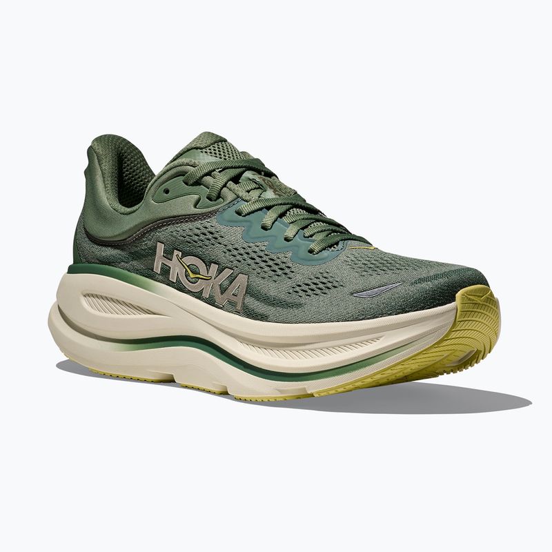 HOKA Bondi 9 men's running shoes succulent/fern