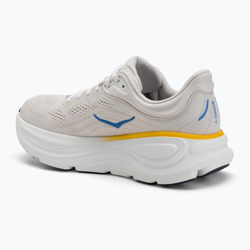 Men's running shoes HOKA Bondi 9 white/grout 3
