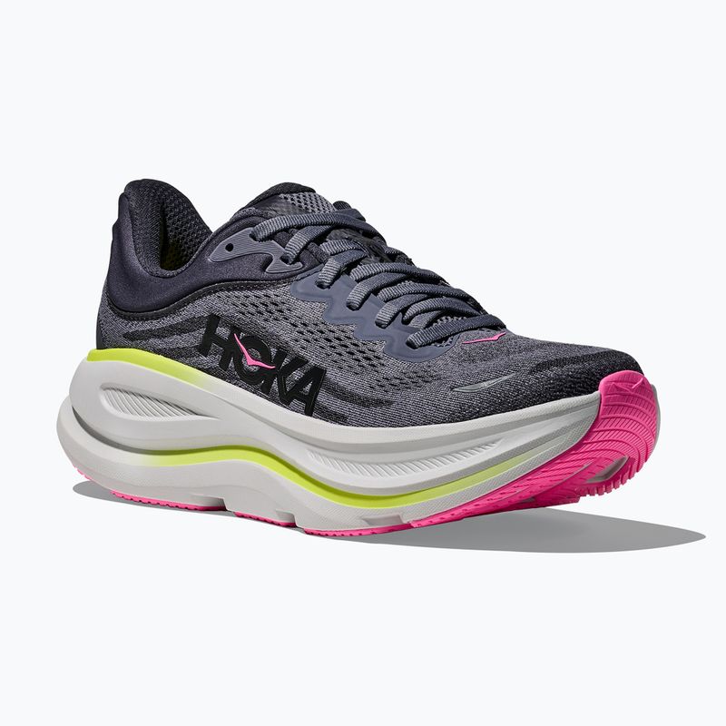 Women's running shoes HOKA Bondi 9 charcoal grey/grey skies
