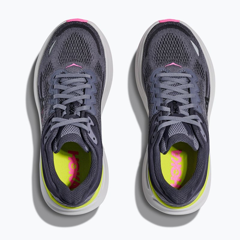 Women's running shoes HOKA Bondi 9 charcoal grey/grey skies 8
