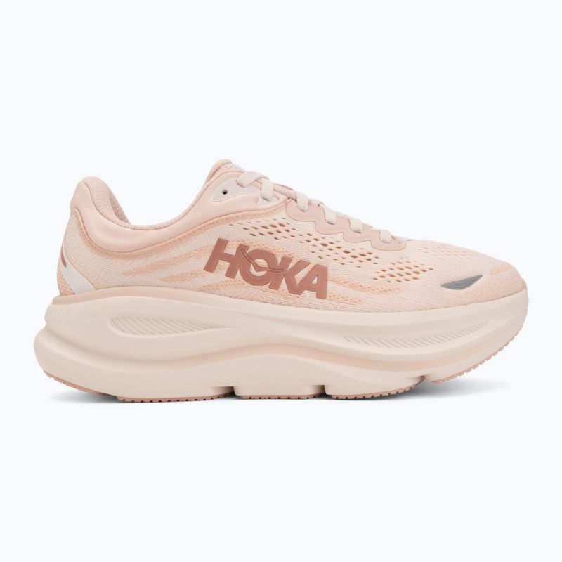 Women's running shoes Hoka Bondi 9 rose latte/rose cream 2