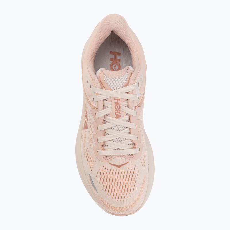 Women's running shoes Hoka Bondi 9 rose latte/rose cream 5
