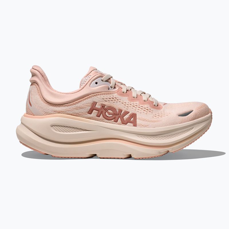 Women's running shoes Hoka Bondi 9 rose latte/rose cream 2
