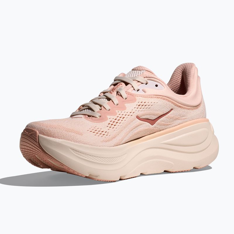 Women's running shoes Hoka Bondi 9 rose latte/rose cream 4