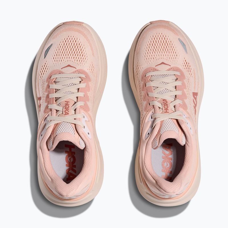 Women's running shoes Hoka Bondi 9 rose latte/rose cream 8