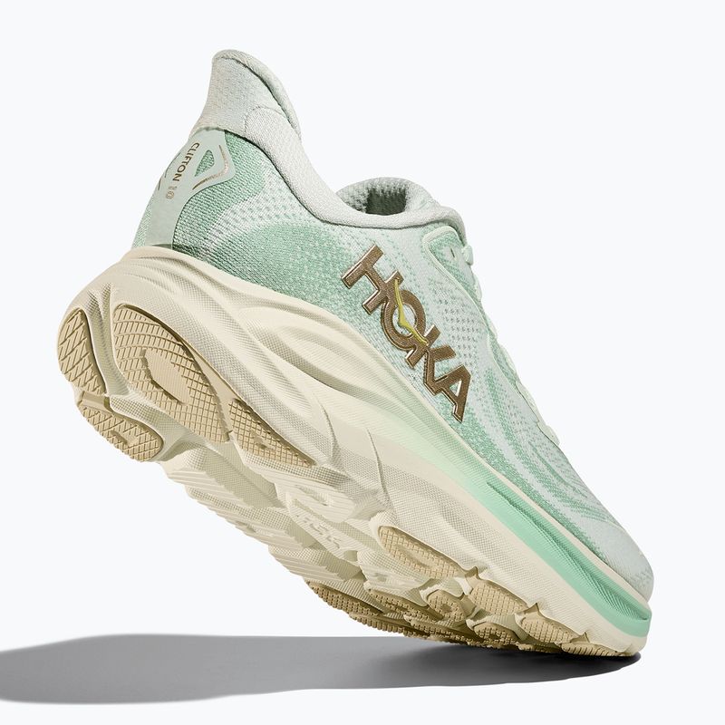 Women's running shoes HOKA Clifton 10 sea glass/jadeite 5