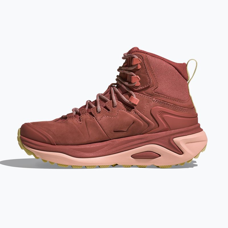 Women's trekking boots HOKA Kaha 3 GTX rouge/rose latte 10