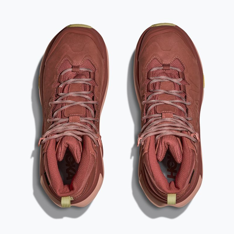 Women's trekking boots HOKA Kaha 3 GTX rouge/rose latte 15