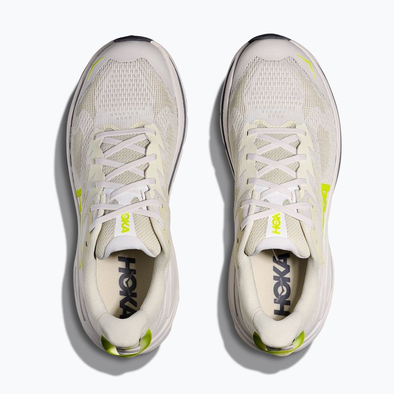 Men's running shoes HOKA Challenger 8 white/neon hoka citrus 15