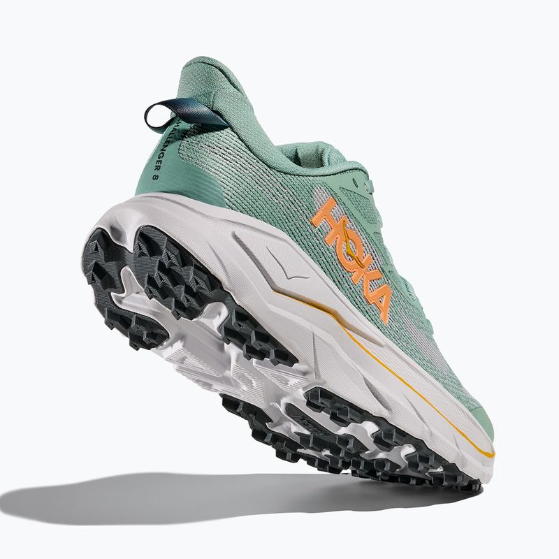 Women's running shoes HOKA Challenger 8 jade/cosmic grey 12