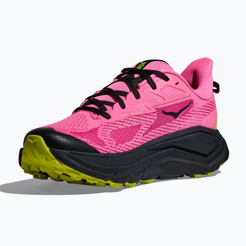 Women's running shoes HOKA Challenger 8 neon rose/black 11