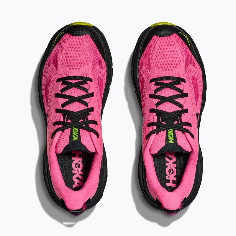 Women's running shoes HOKA Challenger 8 neon rose/black 15