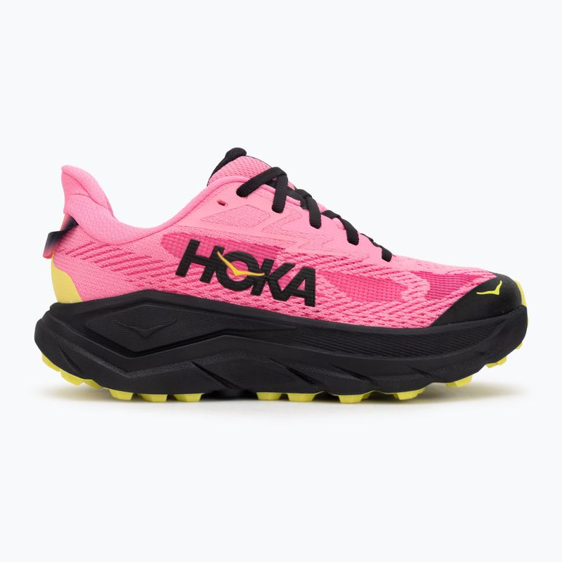 Women's running shoes HOKA Challenger 8 neon rose/black 2