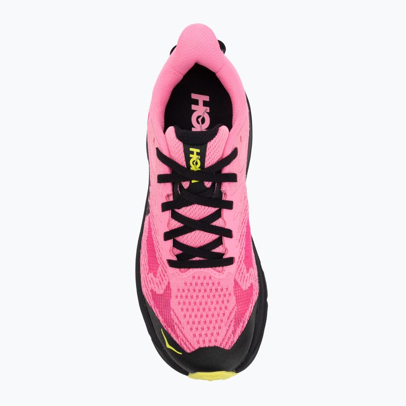 Women's running shoes HOKA Challenger 8 neon rose/black 5