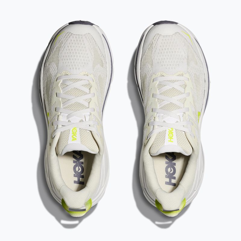 Women's running shoes HOKA Challenger 8 white/neon hoka citrus 15