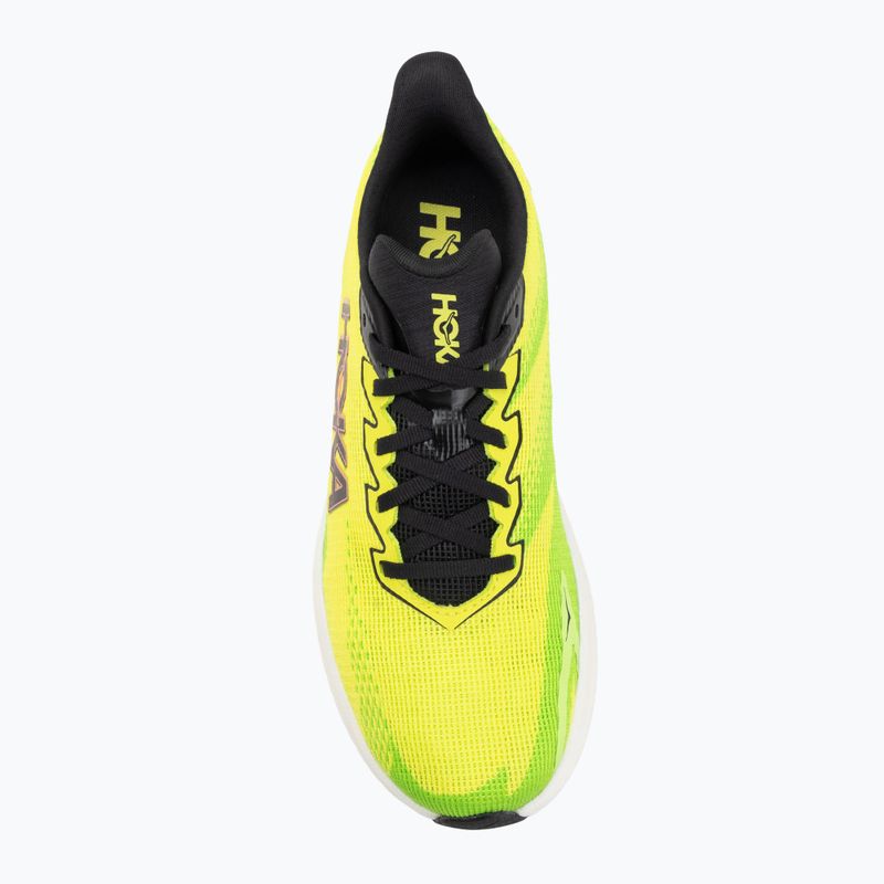 Men's running shoes Hoka Mach X 3 neon hoka citrus/neon lime 5