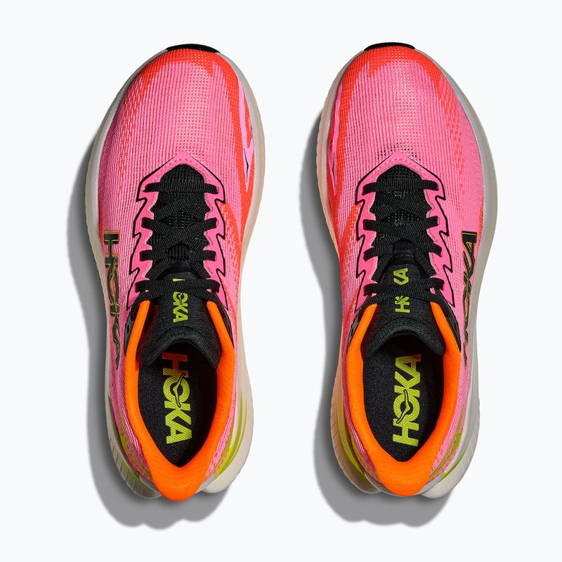 Shoes Women's running trainers Hoka Mach X 3 neon rose/neon tangerine 8