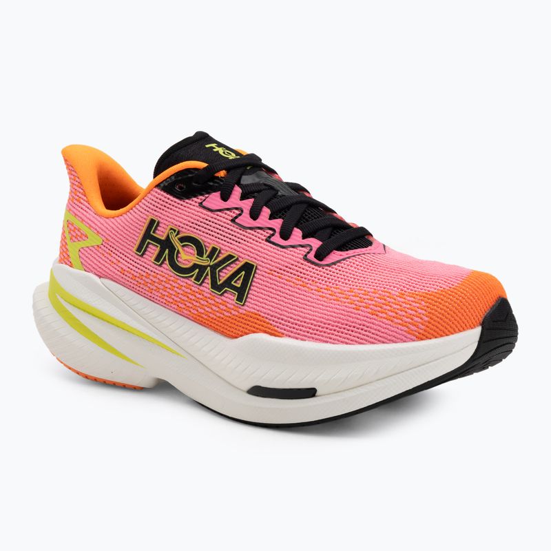 Women's running shoes Hoka Mach X 3 neon rose/neon tangerine