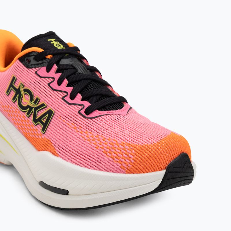 Women's running shoes Hoka Mach X 3 neon rose/neon tangerine 7
