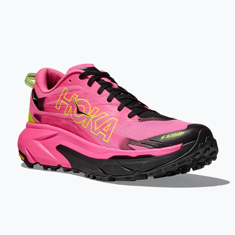 Men's running shoes HOKA Mafate 5 neon rose/black 8