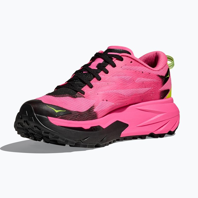 Men's running shoes HOKA Mafate 5 neon rose/black 11