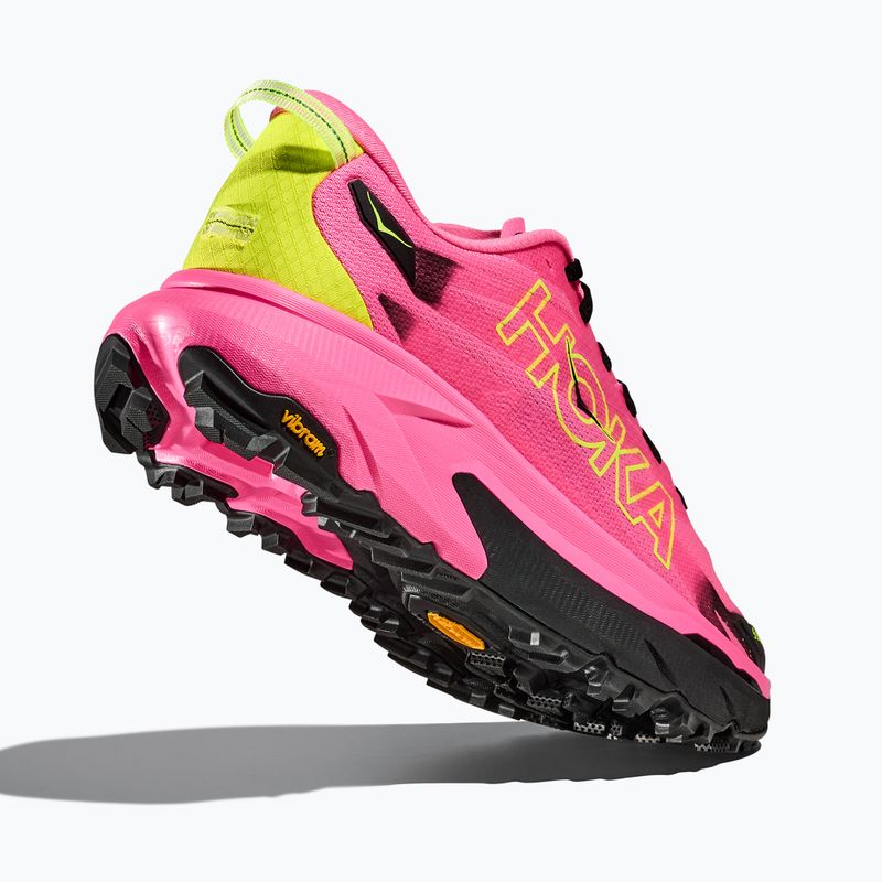 Men's running shoes HOKA Mafate 5 neon rose/black 12