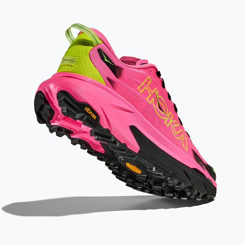 Women's running shoes HOKA Matafe 5 neon rose/black 5
